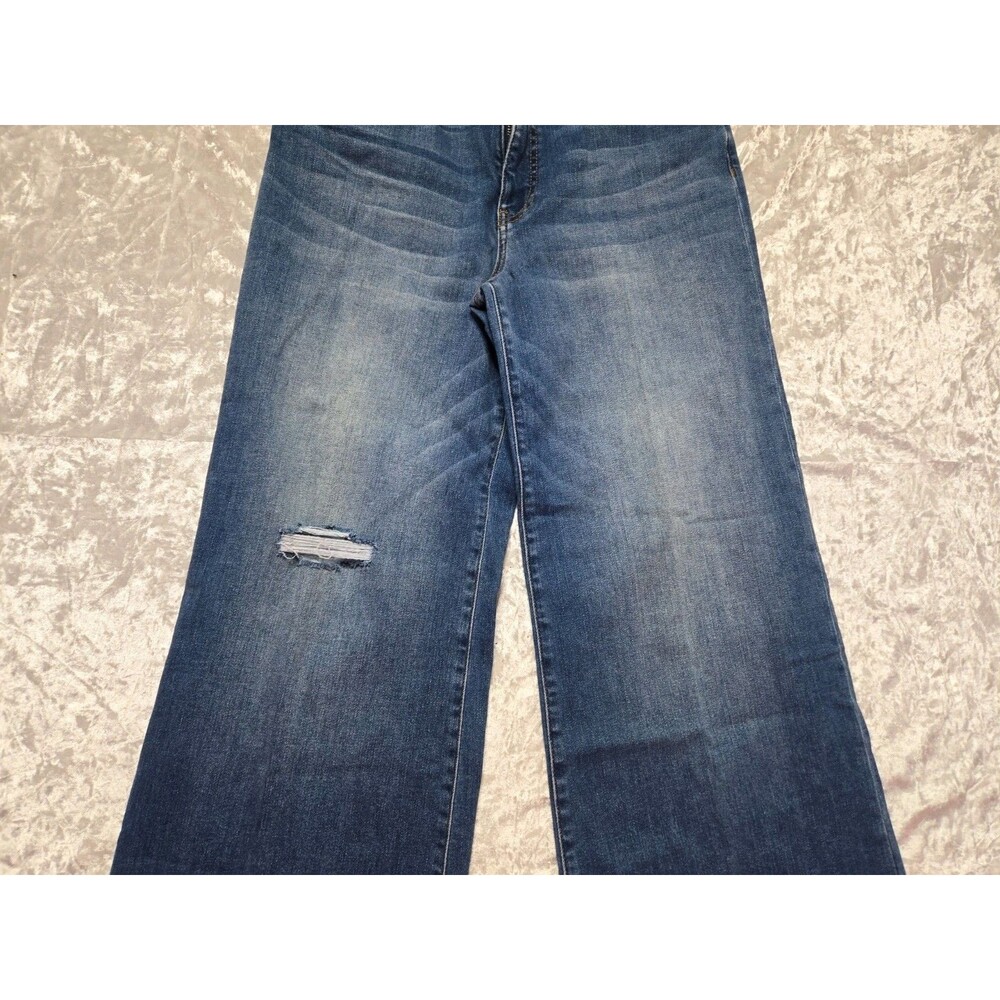 KUT from the Kloth Fab Ab Meg High-Rise Wide-Leg Toughness Wash Jeans Size 10 - Picture 4 of 16